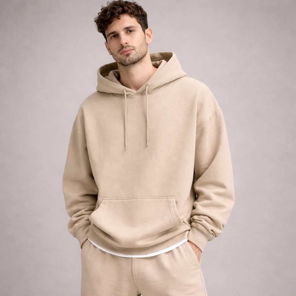 Oversized Hoodie - Beige