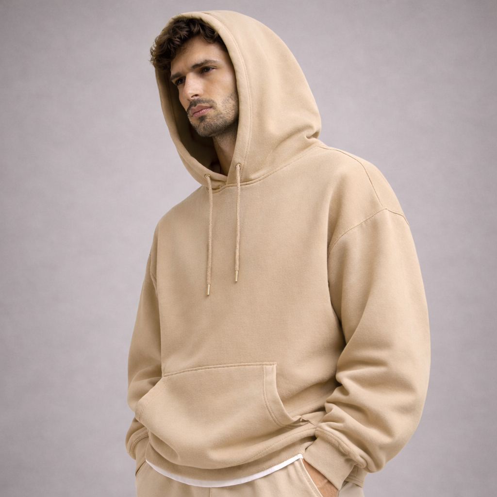Oversized Hoodie - Beige