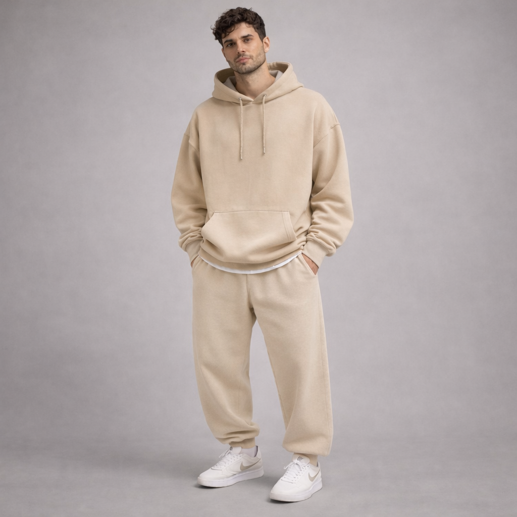 Oversized Hoodie - Beige