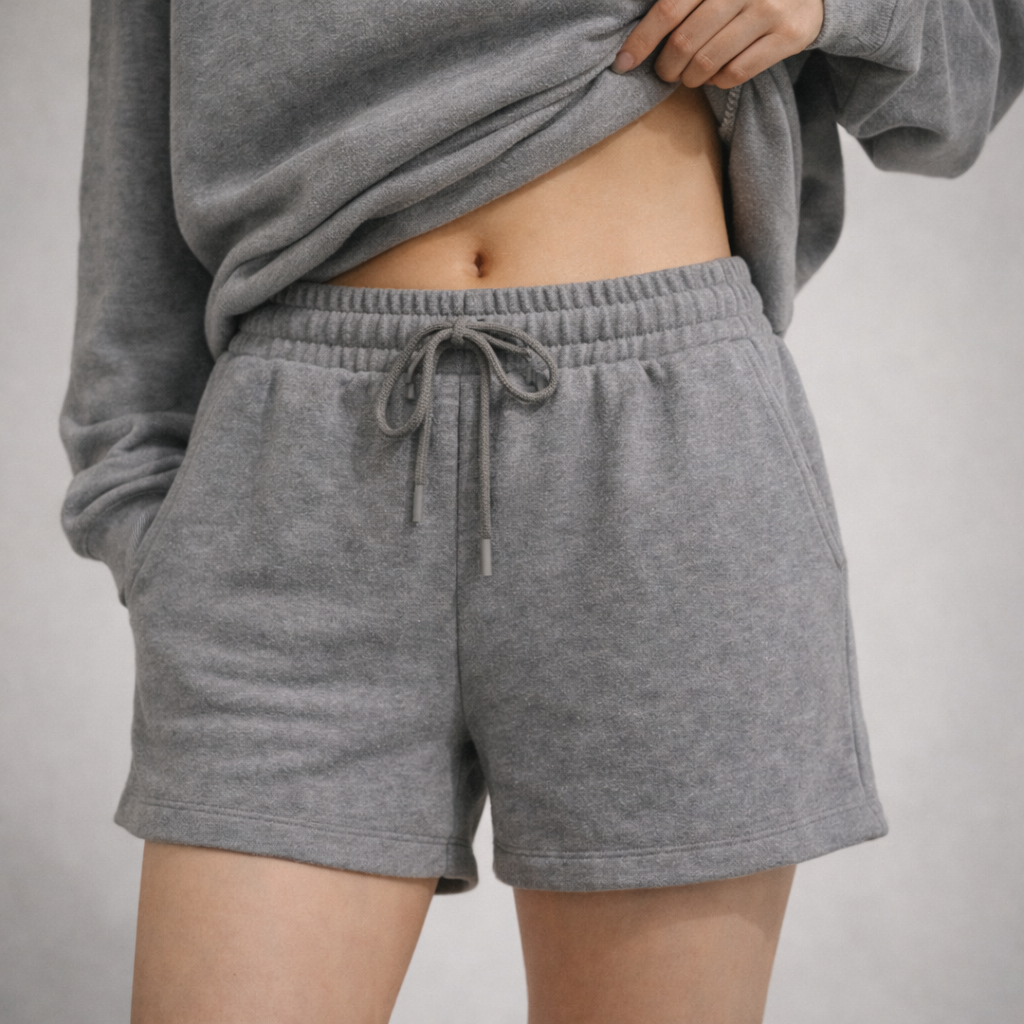 Relaxed Sweat Short Female - Light Grey