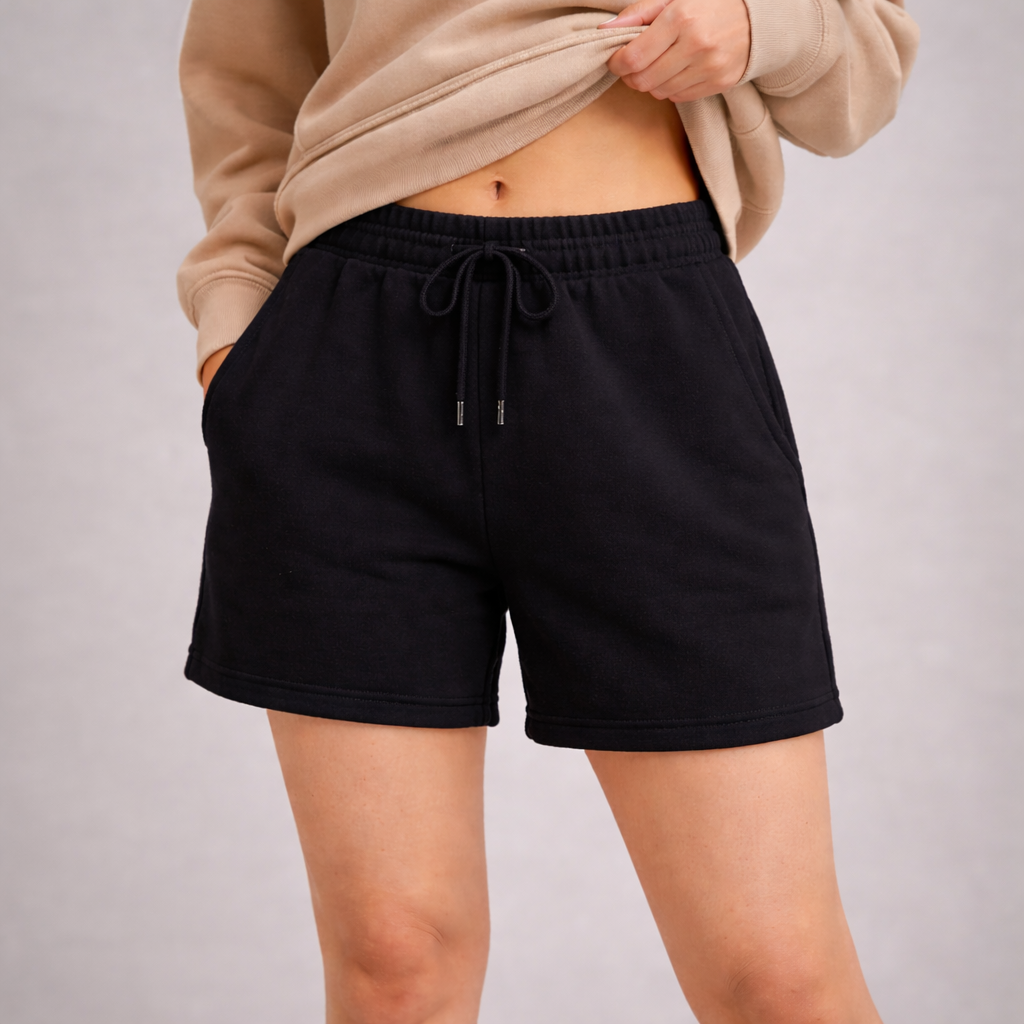 Relaxed Sweat Short Female - Black