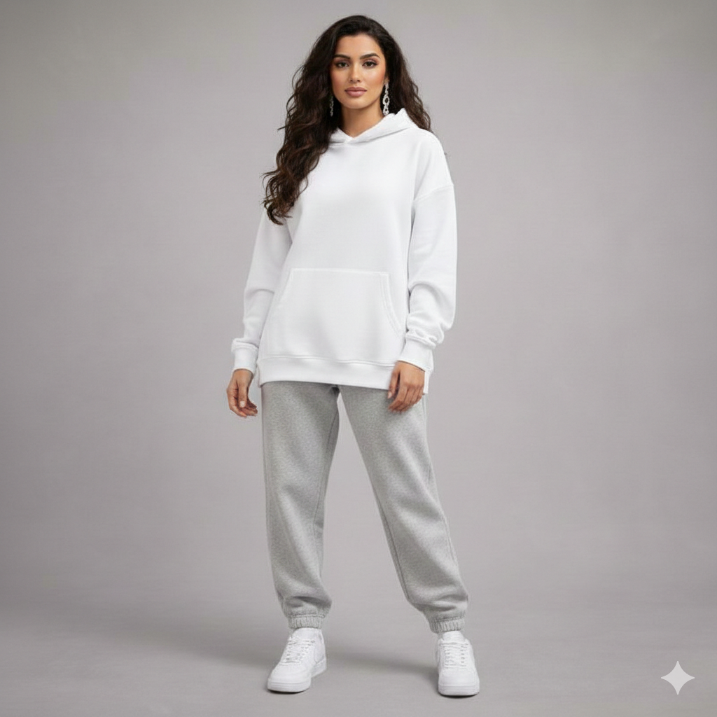 Oversized Hoodie - White